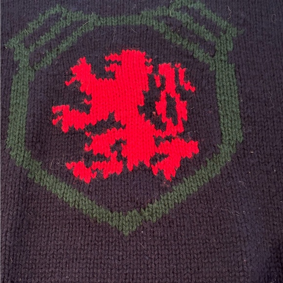 GAP Black Crewneck Sweater with Red Lion Emblem - Picture 2 of 5